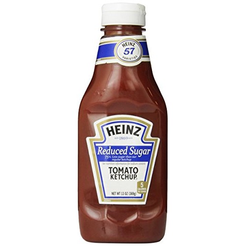 Heinz Tomato Ketchup, Reduced Sugar, Bottle, 13 Oz Heinz Tomato Ketchup, Reduced Sugar, Bottle, 13 Oz