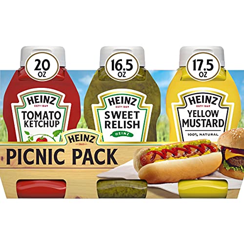 Heinz Ketchup, Sweet Relish &Amp; Yellow Mustard Variety Pack 12 Bo