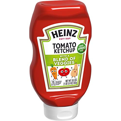 Heinz Tomato Ketchup With A Blend Of Veggies, 19.5 Oz