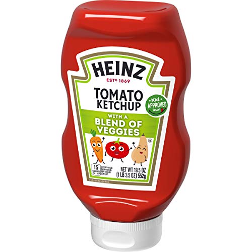 Heinz Tomato Ketchup With A Blend Of Veggies, 19.5 Oz