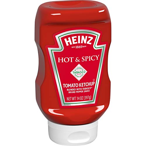 Heinz Tomato Ketchup With Tabasco 14 Oz Bottle, Pack Of 6