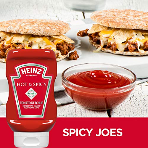 Heinz Tomato Ketchup With Tabasco 14 Oz Bottle, Pack Of 6