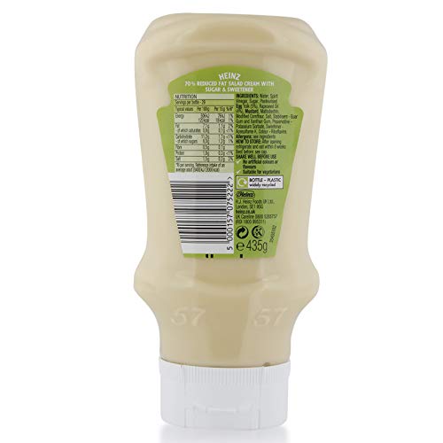 Heinz Top Down Light Salad Cream 70% Less Fat 435G