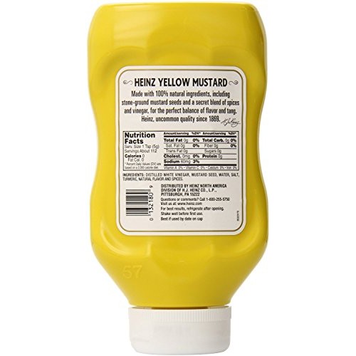 Heinz Yellow Mustard, 20 Ounce Pack Of 3