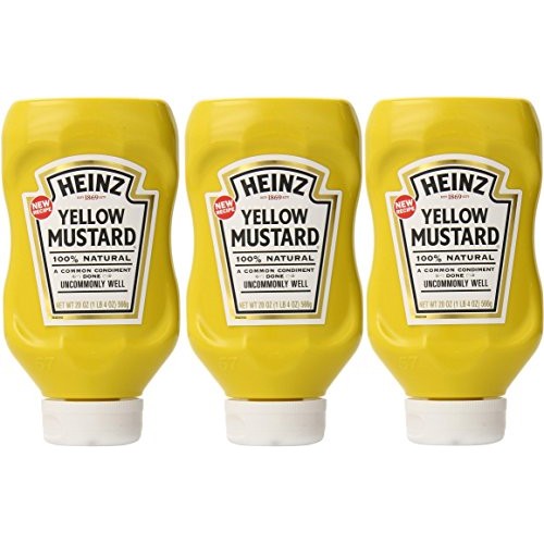 Heinz Yellow Mustard, 20 Ounce Pack Of 3