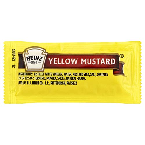 Heinz Yellow Mustard Pack Of 200