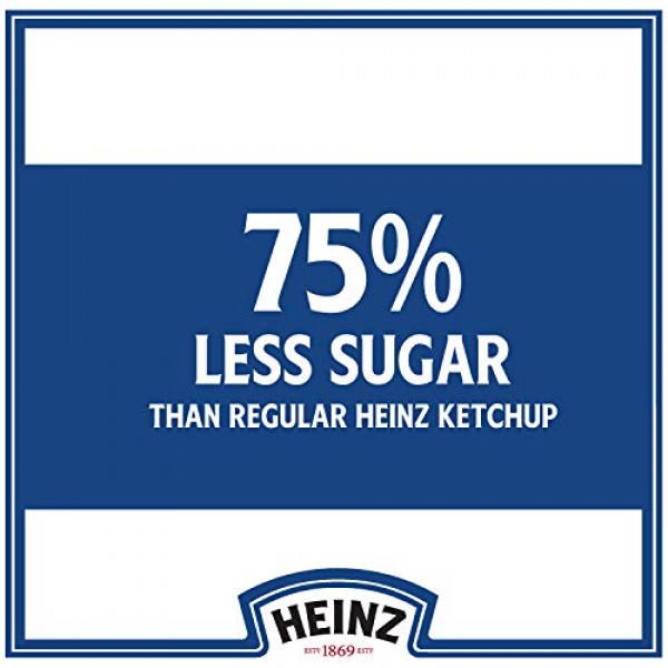 Heinz Ketchup No Added Sugar 13 oz Bottles, Pack of 6