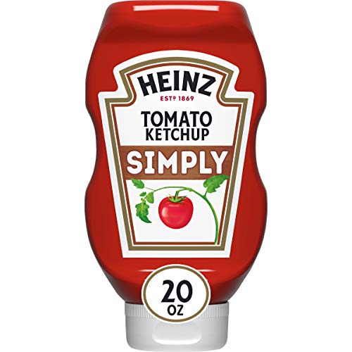 Heinz Simply Tomato Ketchup 20 Oz Bottle, Pack Of 12 Heinz Simply Tomato Ketchup 20 Oz Bottle, Pack Of 12