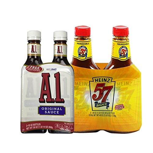 Steak Lovers Bundle: 2-Pack Of Heinz 57 Steak Sauce 20 Ounce And