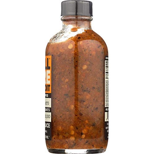 Hell Fire Detroit Hot Sauce Habanero, 4 Fl Oz
