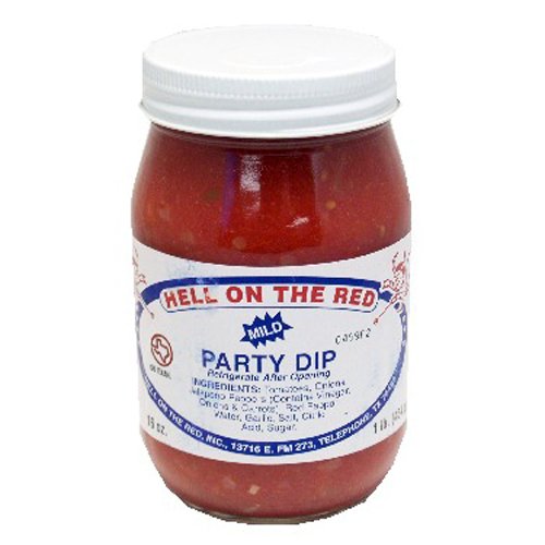Hell On The Red Party Dip Mild Salsa - 16 Oz 4 Pack