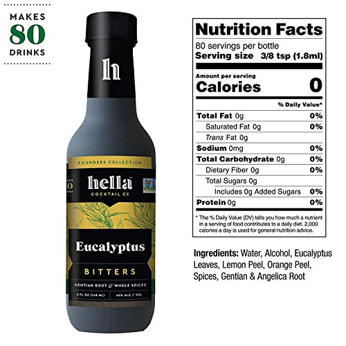 Hella Cocktail Co. | Eucalyptus Bitters, 5 Oz | Craft Cocktail B