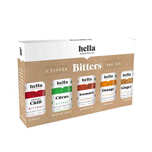 Hella Cocktail Co. | 5-Pack Bitters Bar Set, 8.5 Fl Oz Total | C