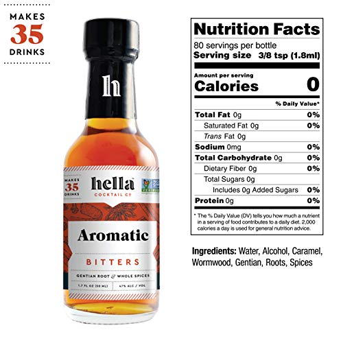 Hella Cocktail Co. | 5-Pack Bitters Bar Set, 8.5 Fl Oz Total | C