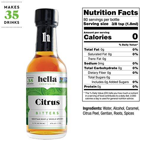 Hella Cocktail Co. | 5-Pack Bitters Bar Set, 8.5 Fl Oz Total | C