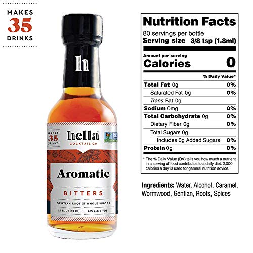 Hella Cocktail Co. | 5-Pack Bitters Bar Set, 8.5 Fl Oz Total | C