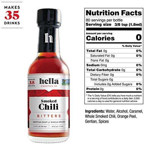 Hella Cocktail Co. | 5-Pack Bitters Bar Set, 8.5 Fl Oz Total | C