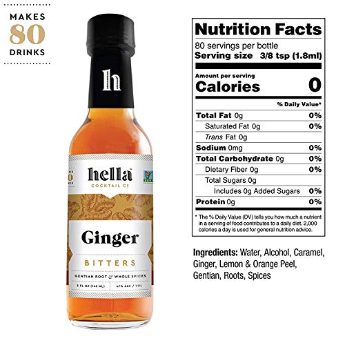 Hella Cocktail Co. | Ginger Bitters, 5 Fl. Oz Pack Of 1| Craft