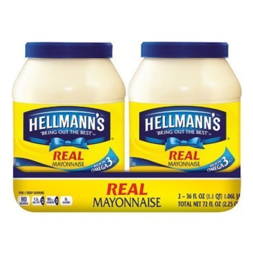 Hellmanns Mayonnaise 36 Oz., 2 Pk.