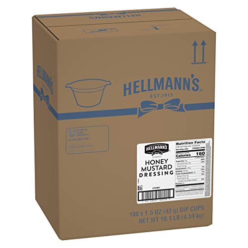 Hellmanns Classics Honey Mustard Dressing Dip Cups Gluten Free,
