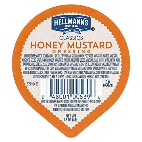 Hellmanns Classics Honey Mustard Dressing Dip Cups Gluten Free,