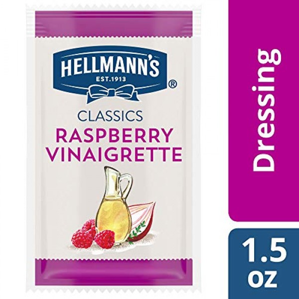 Hellmanns Classics Raspberry Vinaigrette Salad Dressing Portion...
