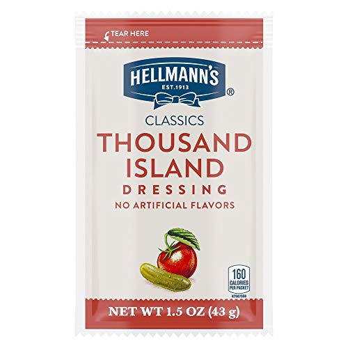 Hellmanns Classics Thousand Island Salad Dressing Portion Contr