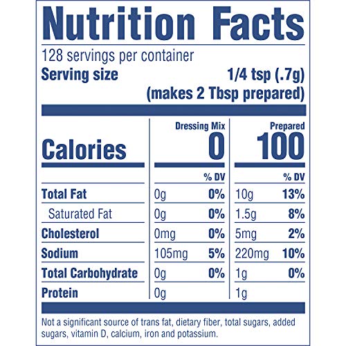 Hellmanns Creamy Country Buttermilk Ranch Salad Dressing Dry Mi