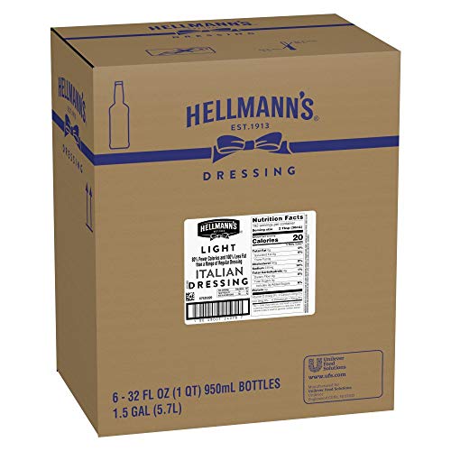 Hellmanns Light Italian Salad Dressing Salad Bar Bottles Gluten