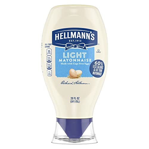 HELLMANNS Light Mayonnaise Light Mayo Squeeze Bottle For a Cream...