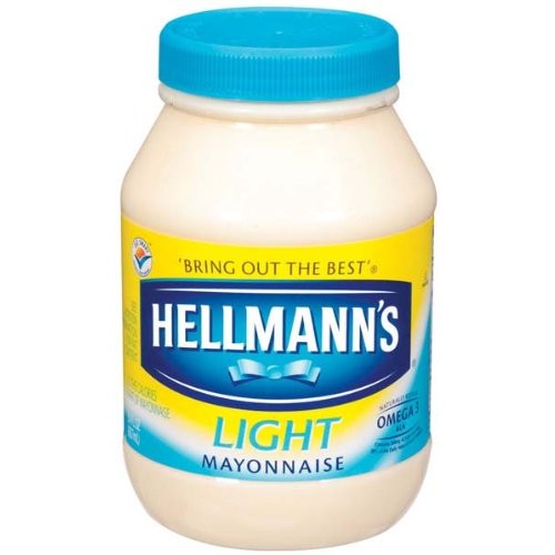 Hellmanns Light Mayonnaise Plastic Jar 30 Oz Pack Of 12