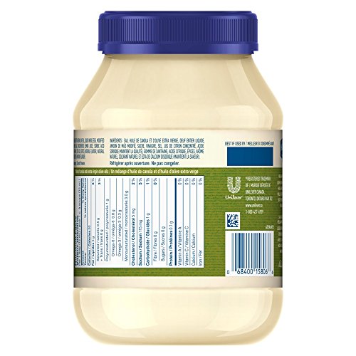 Hellmanns Light Olive Oil Mayonnaise, 890mL/30oz., {Imported fr...
