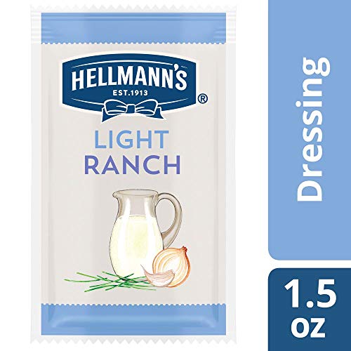 Hellmanns Light Ranch Salad Dressing Portion Control Sachets Gl