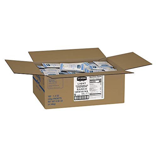 Hellmanns Light Ranch Salad Dressing Portion Control Sachets Gl
