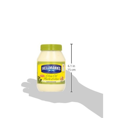 Hellmanns Olive Oil Mayonnaise, 890Ml/30Oz., {Imported From Canada}