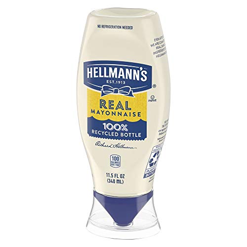 Hellmanns Real Mayonnaise Squeeze Bottle Made From 100% Recycle