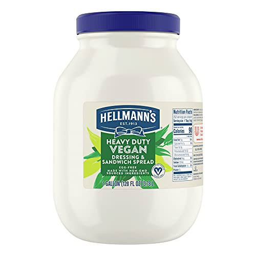 Hellmanns Vegan Mayonnaise Jar Made with Non GMO Sourced Ingred...