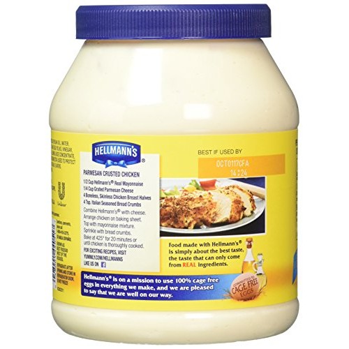 Hellmans Mayonnaise, 72 Ounce