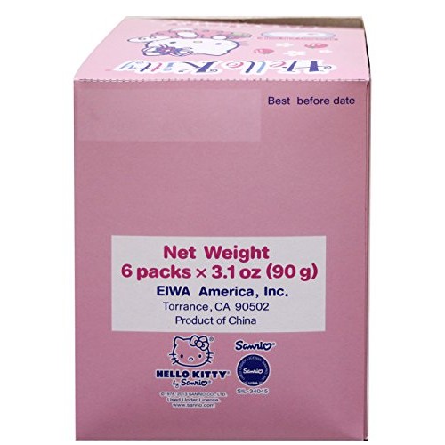 Hello Kitty Strawberry Marshmallow, 3.1 Oz. Pack Of 6