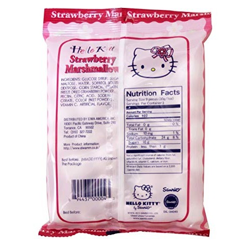 Hello Kitty Strawberry Marshmallow 90G, 3 Pack