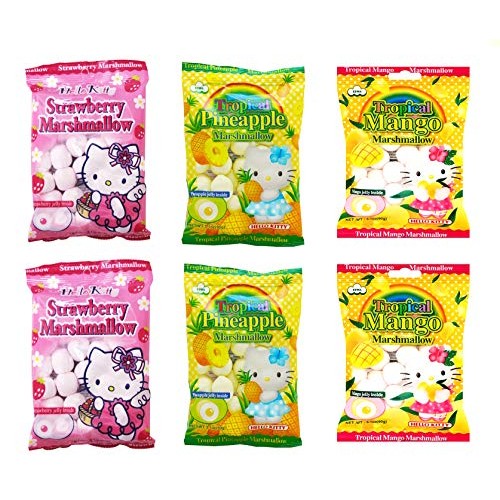 Marshmallows With Fruit Flavored Jelly Filling Pack Of 6