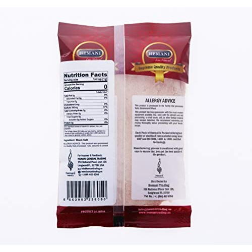 Hemani Black Salt Kala Namak Powder - 200G 7.1 Oz Unrefined