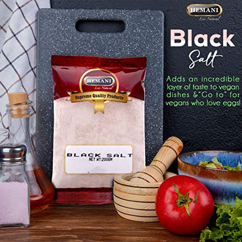 Hemani Black Salt Kala Namak Powder - 200G 7.1 Oz Unrefined
