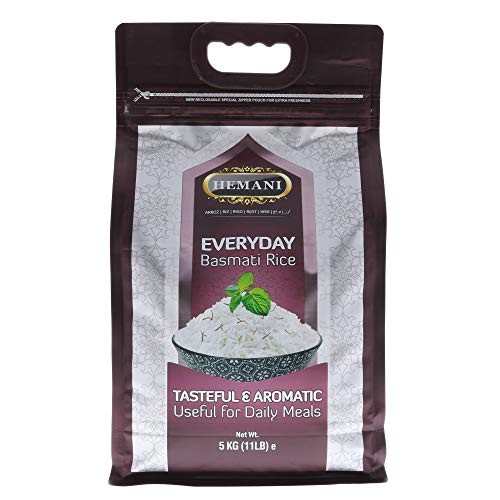 Hemani Everyday Basmati Rice 11Lb - Great Value Savings - 1 Lb F