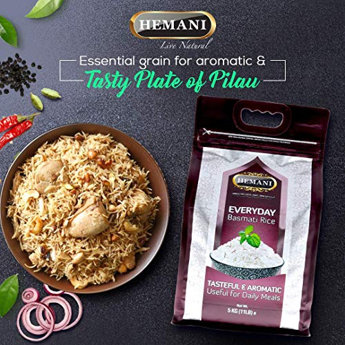 Hemani Everyday Basmati Rice 11Lb - Great Value Savings - 1 Lb F