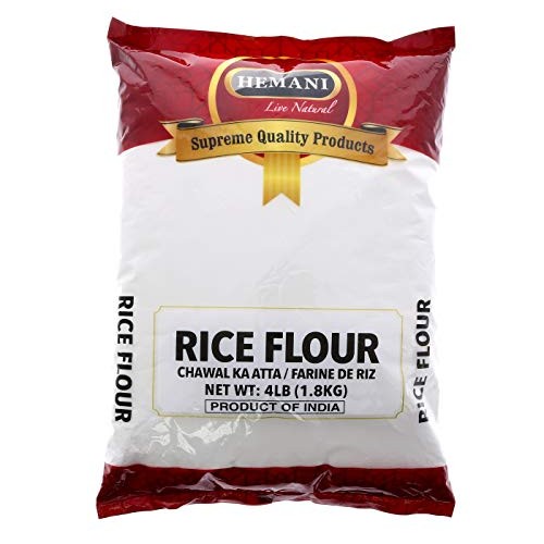 Hemani | Fine White Rice Flour 4Lb 1.8 Kg - Non Gmo, Gluten Fr