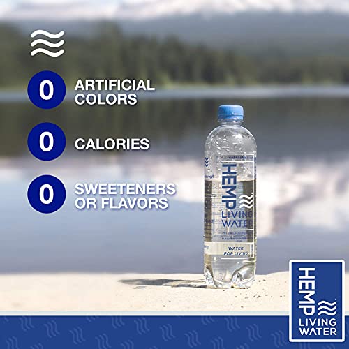 Hemp Living Hemp Extract Infused Water 10 Mg | Alkaline 9.5 Ph |