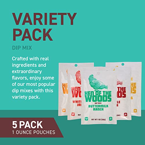 Hen of the Woods Dip Mix, Mixed Flavors Variety Pack, 1 Ounce Po...