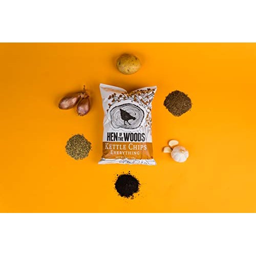 Hen Of The Woods Kettle Chips | Everything Bagel ~ 6Oz 8 Count