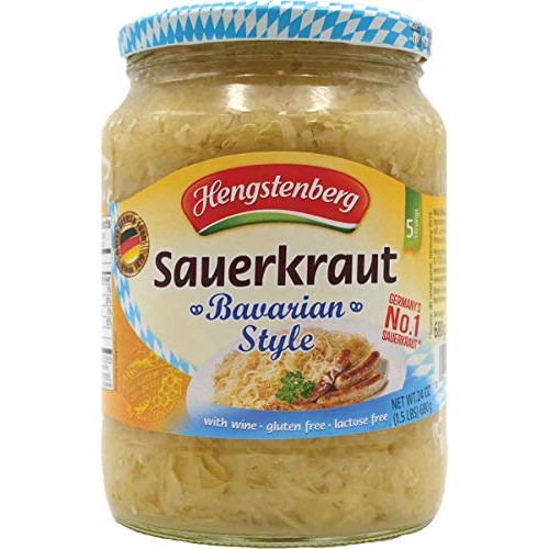 Hengstenberg Sauerkraut, Bavarian Style, 24 Ounce Pack Of 12